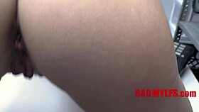 milf punished with cavity search in garage after blackmail