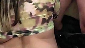 quickie with hot milf mother-in-law in kitchen ends with creampie