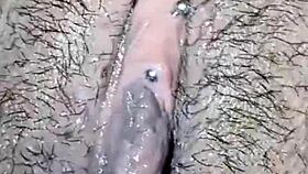 Damn! Hairy Pussy Masturbates, Gets Penetrated, and Shaved Clean!