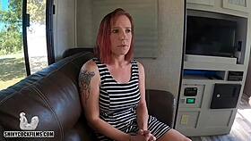 stepson impregnates christian stepmom in intense pov scene. jane cane stars in shiny cock films.