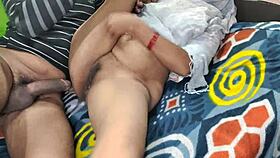 College teacher wife fucked doggy style in hostel room