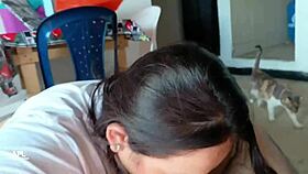 imagine your stepsister starting the day with a blowjob and pounding her soft ass