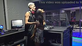 at the end of the carnival party, the dj kept staring at me, and i couldn't resist going to fuck him in the booth.