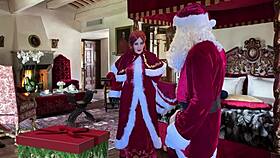 granny carmen, santa’s fave toy, gets pounded to creampie, oops