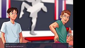 in summertime saga 8, weishaupt explores the curvy girl's huge tits and sexy outfit in this 3d adventure