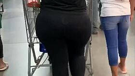 big ass nalgona teasing in voyeur scene