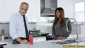 i feel the interracial titty fuck getting more passionate until stepbro cums