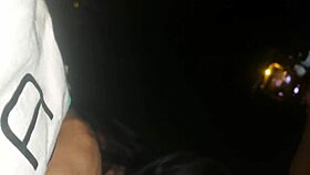 Latina Takes Two Big Cocks Bareback After Party On Roadside