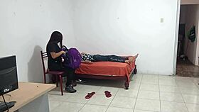 A nurse visited a patient at home and began to dance suggestively