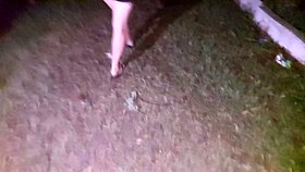 Latina Takes Two Big Cocks Bareback After Party On Roadside