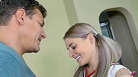 I talk to hard fuck by step-dad, massive facial cumshot