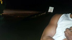 Latina Takes Two Big Cocks Bareback After Party On Roadside