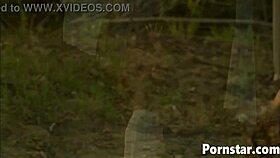 Horny pornstar Natalia Wood fucked outdoors in missionary and riding!