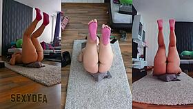 Dive into pure sensuality with a triple cam view of my naked workout 😍