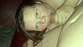 Intense Cumshot Fills Her Mouth With Pleasure