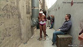 ebony woman in back alley encounter