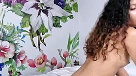 why is this beautiful naughty latina girl rubbing her pussy on a pillow?