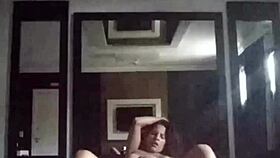 i recorded a video call with my cuckold while fucking the bull in the motel