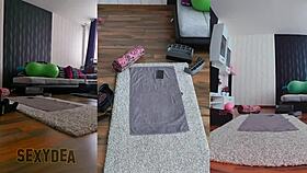 Dive into pure sensuality with a triple cam view of my naked workout 😍