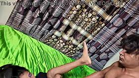 Skinny redhead girl gets pounded in lover's bed.