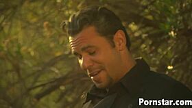 Horny pornstar Natalia Wood fucked outdoors in missionary and riding!