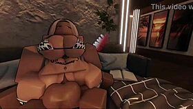 story of blond cow slut in roblox getting fucked roughly with cum in mouth