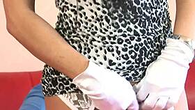 sexy black panther rides hungry bear hard