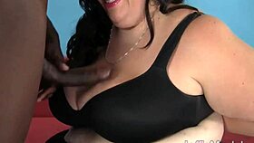 guy with big black cock drills deep into desiree devine's curvy chubby pussy and big ass