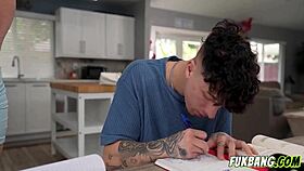 shower threesome gets steamy with stepmom rachael cavalli joining in