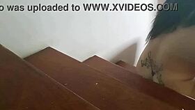 did the camera catch the old man's wife fucking the doorman on the stairs?