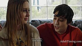 boyfriend needing cash convinces shy girlfriend to bang in front of creepy rich therapist guy