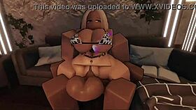 story of blond cow slut in roblox getting fucked roughly with cum in mouth