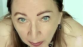 watch the mature milf with huge tits fucking in pov and masturbating.