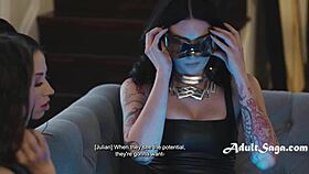 In the realm of Rem, this family turns into a harem with Maya Woulfe, Alex Coal, and Charlotte Sins in a taboo gangbang