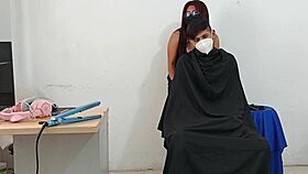 hairdresser likes to fuck clients with big ass