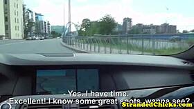 Barely Legal Teen 18+ Hitchhiker Shows Cute Freckles Up Close