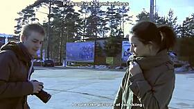 hey, real facial action for a sexy snowboard babe in scene 2