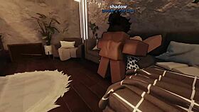 story of blond cow slut in roblox getting fucked roughly with cum in mouth