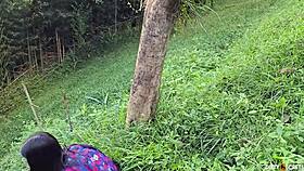 Stranger tricks naive April into intense face fucking and riding