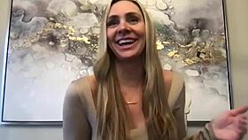 Meet JJ, the stunning tall blonde milf in first casting.