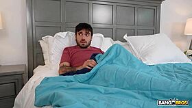 I watched Angel Young masturbate in the kitchen, then her roomate's boyfriend pounded her pussy!