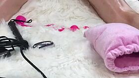 I Gave Her Amazing Body Oil Massage Then I Fucked Her Pussy And Asshole With Glass Dildo So Hard And She Loved It Sent Her Home To Husband Used Up And Swollen