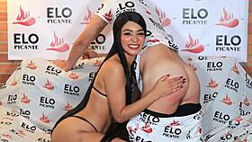 effy walks through the spicy room in colombia for a cute casting