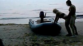 Night fucking on island beach