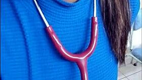 real nurse shows her big ass at hospital work