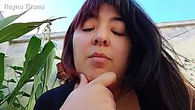 Jerk off instructions on terrace 😘