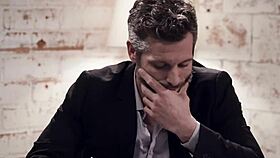 Hot long-legged brunette fucking her boss with a blowjob and riding!