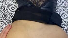 Fucking the pink ass of the curly hot girl until she cums