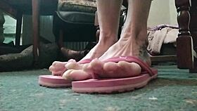 Admiring Huge Talons on Exotic Feet