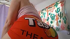 humpday: milf spreads for biker in ass worshiping fetish.